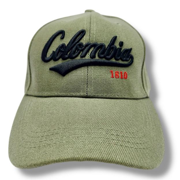 Gorra Verde Oliva "Colombia 1810 – Estilo Clásico con Carácter"
