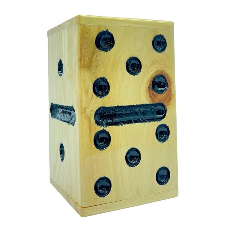 🎲 Alcancía de Madera – Ficha de Dominó - Imagen 2