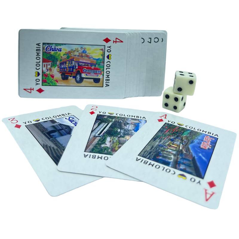 🎲🃏 Juego de Póker y Dados en Estuche de Cuero Repujado - Imagen 4