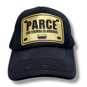 Gorra Trucker "Parce, Qué Chimba es Armenia" – Edición Dorada