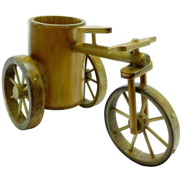 🚲 Porta Lápices en forma de Bicicleta – Hecho en Guadua 🌿 - Imagen 2