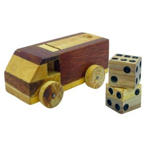 🚚 Juego de Dados en Madera – Camión Artesanal Colombiano
