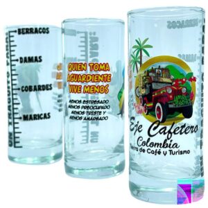 🥃 Copa Tequilera de Vidrio Transparente – Eje Cafetero