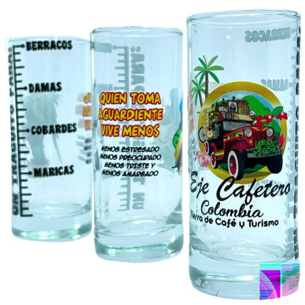 🥃 Copa Tequilera de Vidrio Transparente – Eje Cafetero