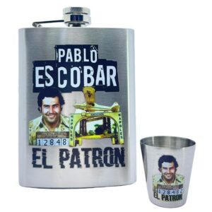 🥃🔫 Whisquera en Acero Inoxidable “El Patrón” – ¡Para tragos con historia... y misterio!