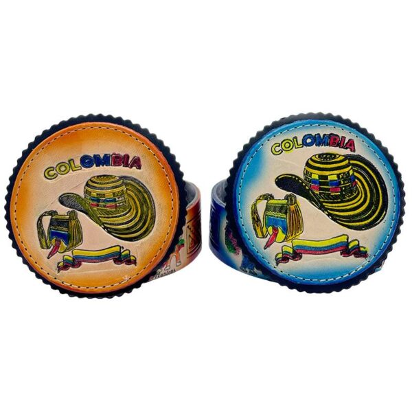 🏺 Juego de Posavasos en Cuero x6 – Colombia Artesanal - Imagen 3