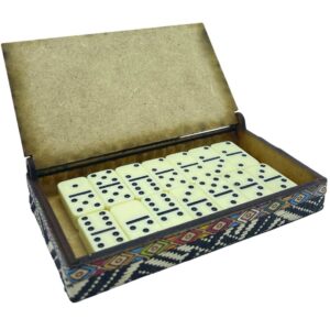 🁢 Juego de Dominó en Estuche Artesanal con Cañaflecha