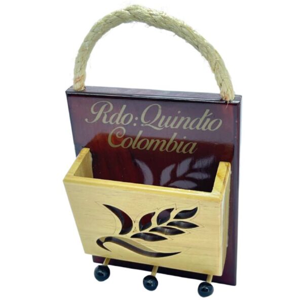 🗝️📬 Portallaves y Buzón en Madera Pino Ciprés – Recuerdo del Quindío, Colombia - Imagen 2